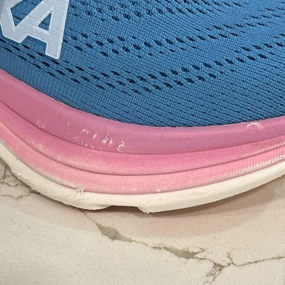 Hoka Bondi 8 Sneakers. Women’s Size 5 D. Color Coastal Sky