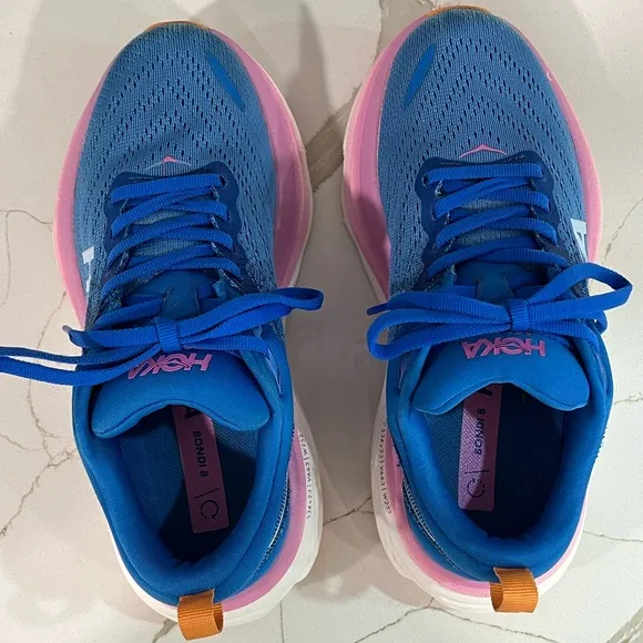 Hoka Bondi 8 Sneakers. Women’s Size 5 D. Color Coastal Sky