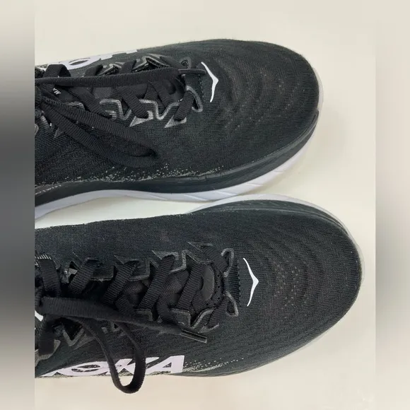 Hoka Mach 5 Wide Women’s Running Shoes Size 9.5 D Black White 1136678