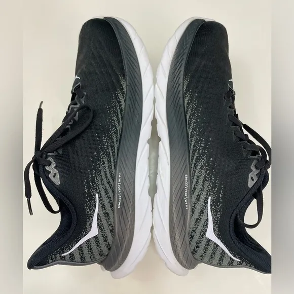 Hoka Mach 5 Wide Women’s Running Shoes Size 9.5 D Black White 1136678
