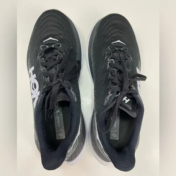Hoka Mach 5 Wide Women’s Running Shoes Size 9.5 D Black White 1136678