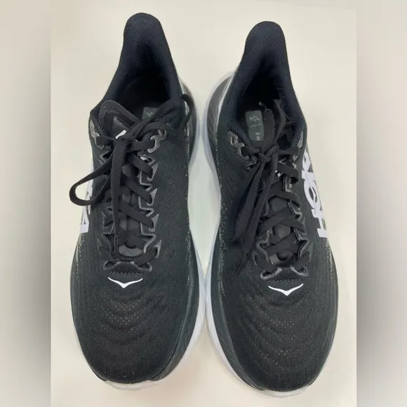 Hoka Mach 5 Wide Women’s Running Shoes Size 9.5 D Black White 1136678
