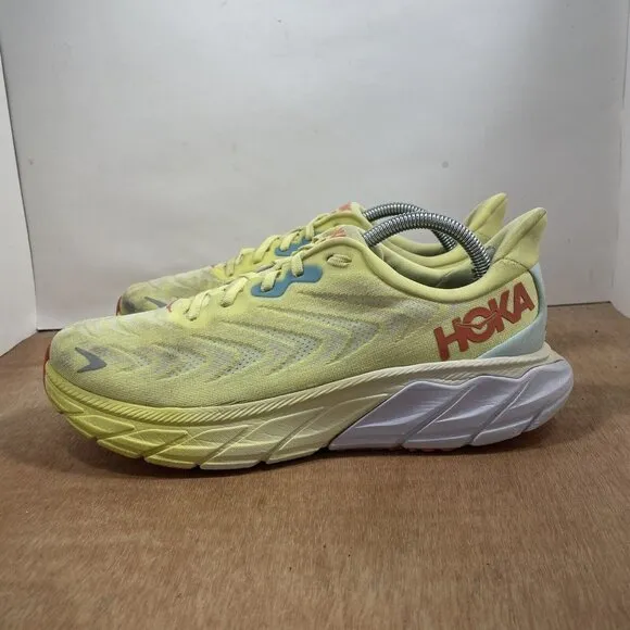 Hoka One One Arahi 6 Women Size 11 Yellow Athletic Running Shoes