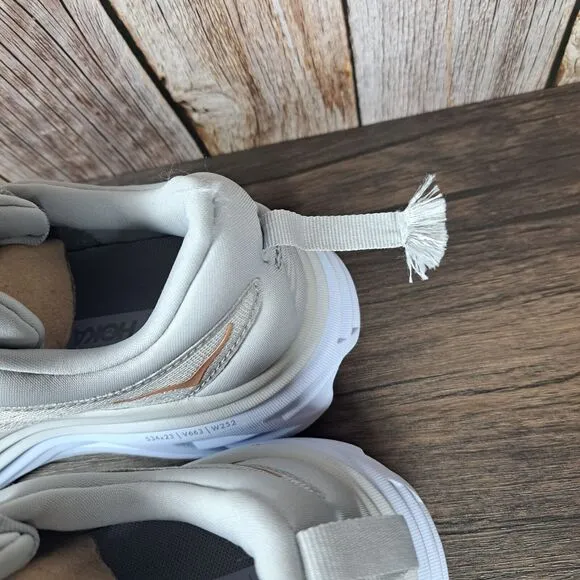 Hoka One One Bondi 8 Running Shoes Women's Sz 8.5 B Harbor Mist Lunar Rock