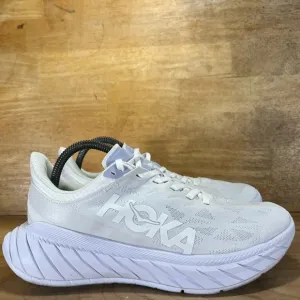 Hoka One One Carbon X 2 LIGHTWEIGHT Mens Size 8 (D) Running Shoes Sneakers White
