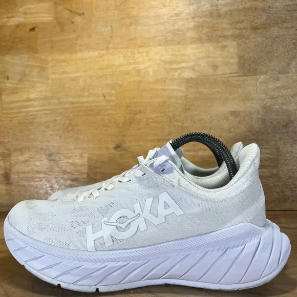 Hoka One One Carbon X 2 LIGHTWEIGHT Mens Size 8 (D) Running Shoes Sneakers White