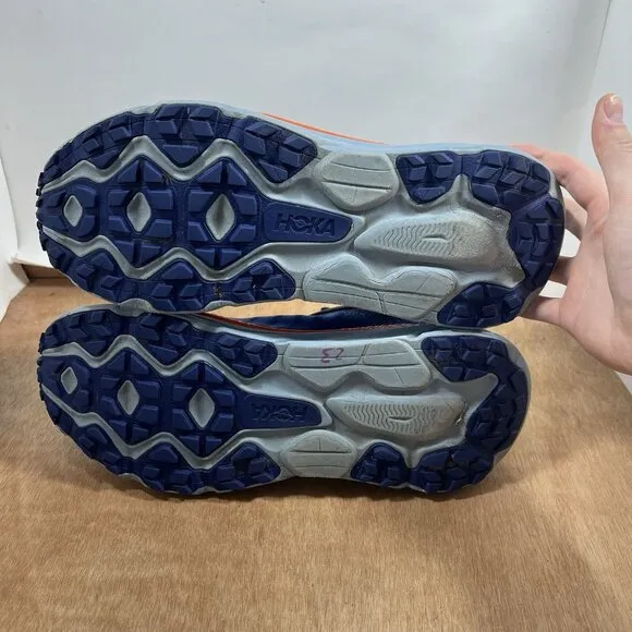 Hoka One One Challenger ATR 7 Mens Size 12.5 Blue Trail Running Shoes Sneaker