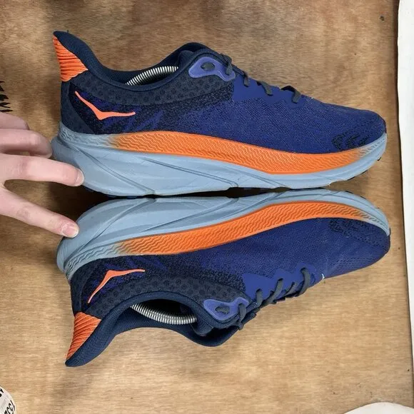Hoka One One Challenger ATR 7 Mens Size 12.5 Blue Trail Running Shoes Sneaker