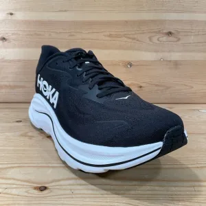 Hoka One One Clifton 10 Running Shoes Men’s 11 2E WIDE Black White 1162032 BWHT