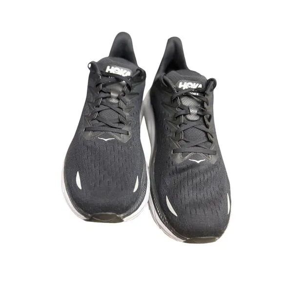 HOKA ONE ONE Clifton 8 Mens 14 2E White Black Running Shoes Wide