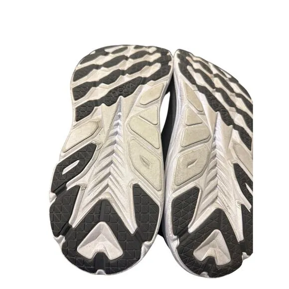 HOKA ONE ONE Clifton 8 Mens 14 2E White Black Running Shoes Wide