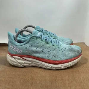 Hoka One One Clifton 8 Womens Size 9.5 Blue Running Shoes Athletic Sneakers