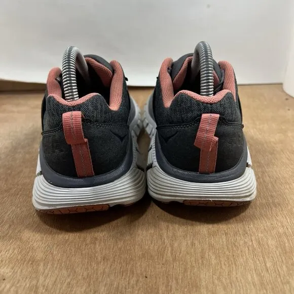 Hoka One One Gaviota 2 Women's Size 7 D Wide Running Shoes Grey Pink