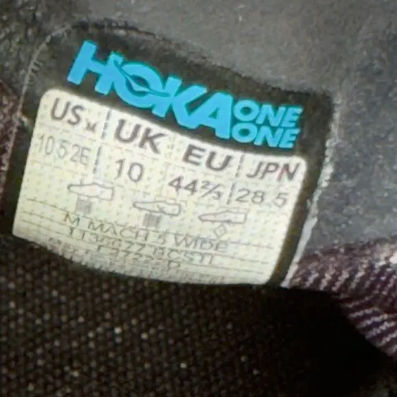HOKA ONE ONE MACH 5 WIDE - Men’s Running Shoes - SIZE 10.5 2E
