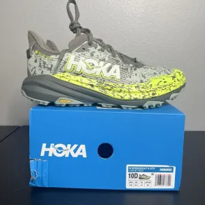 Hoka One One Speedgoat 6 GTX Men's Size 10 Green Gray Running Shoes New With Box