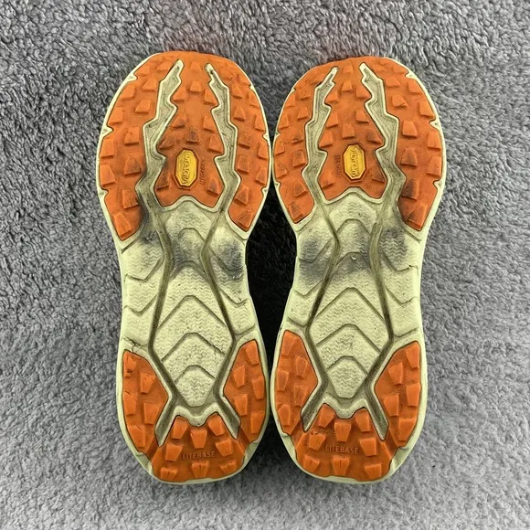 Hoka One One Zinal Trail Running Shoes Mens 11.5 D Yellow Gorpcore Outdoor Train