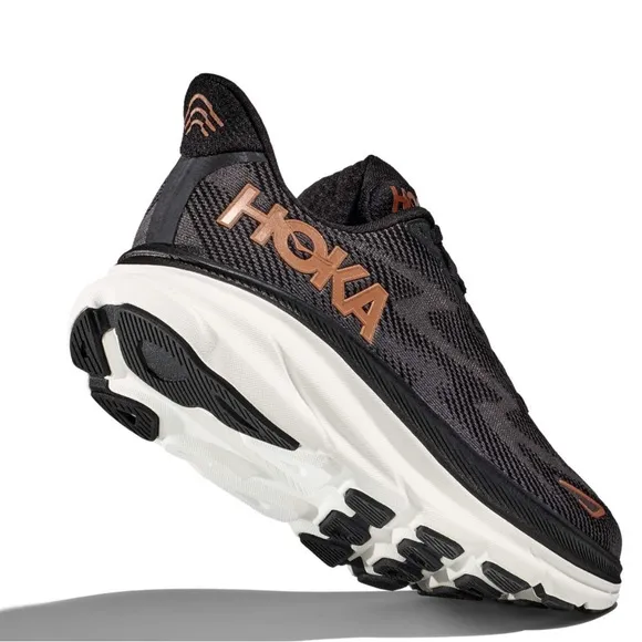 Hoka Women's Clifton 9 Wide Black/Grey Size 9.5 D