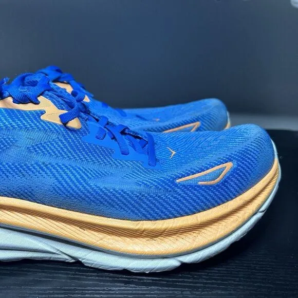 Hoka Clifton 9 Mens Size 11.5 2E Wide Blue Running Shoes Sneakers