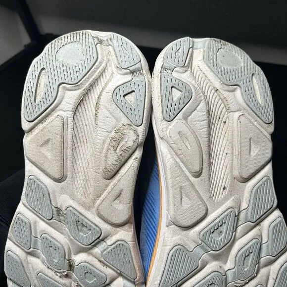 Hoka Clifton 9 Mens Size 11.5 2E Wide Blue Running Shoes Sneakers