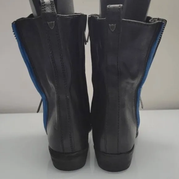 Hollywood Trading Company Boots EU 38 US 7.5 Black Stud Biker Punk Grunge Sexy