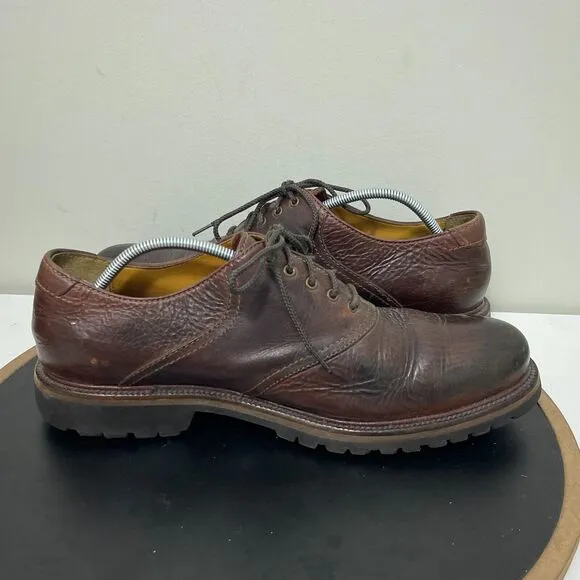 H.S. Trask Authentic Bison Mens Shoes US 11 M Made In USA Brown Leather