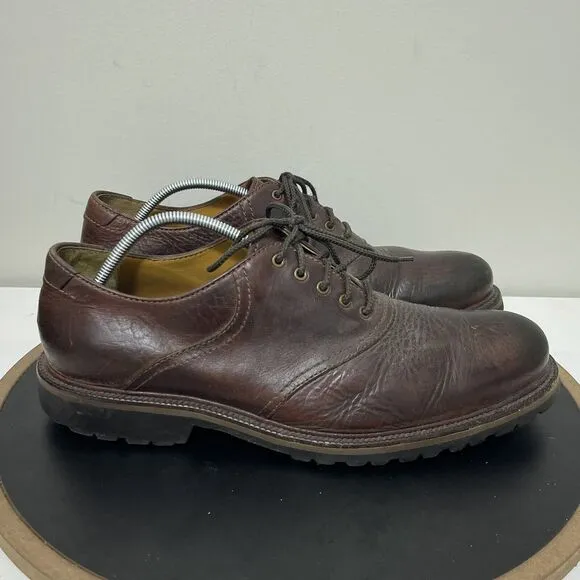 H.S. Trask Authentic Bison Mens Shoes US 11 M Made In USA Brown Leather