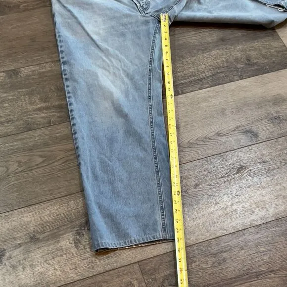 Hugo Boss Alabama Wide Leg Baggy Blue Jeans - Men's Size 38x30