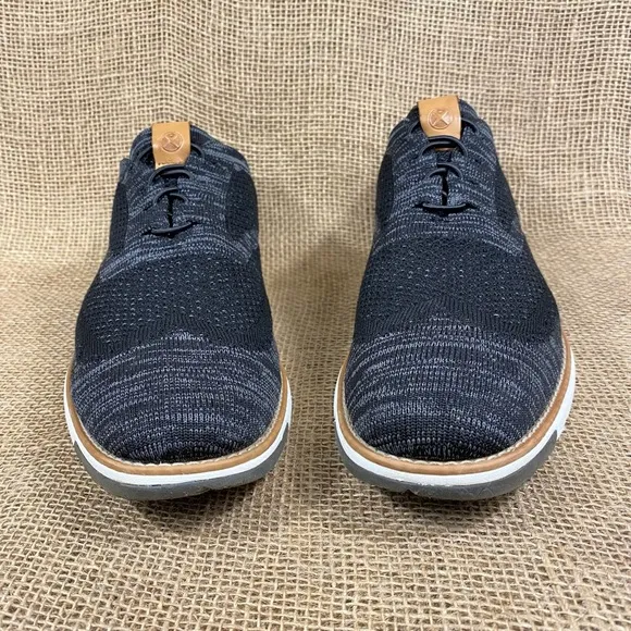 Hush Puppies Mens Expert Wingtip Knit Oxford Black Gray Size 9