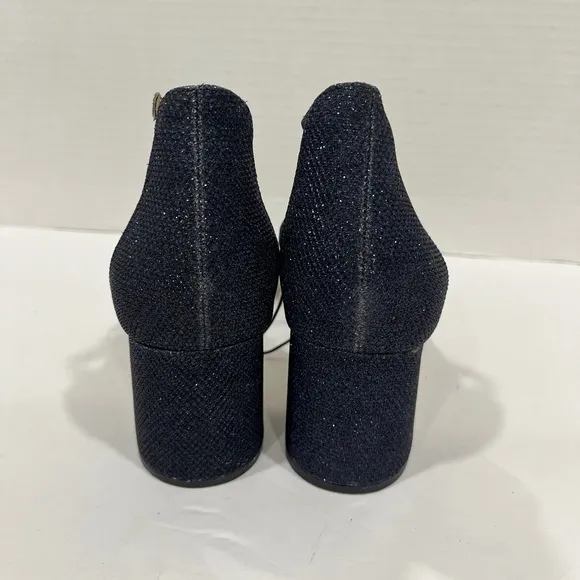 I. Miller Shoes Womens Emely Buckle Open Toe Block Heel Pumps. Size 6M. Navy