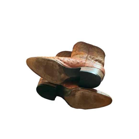 Imlee Men's Ostrich Leather Cowboy Boots