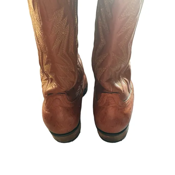 Imlee Men's Ostrich Leather Cowboy Boots