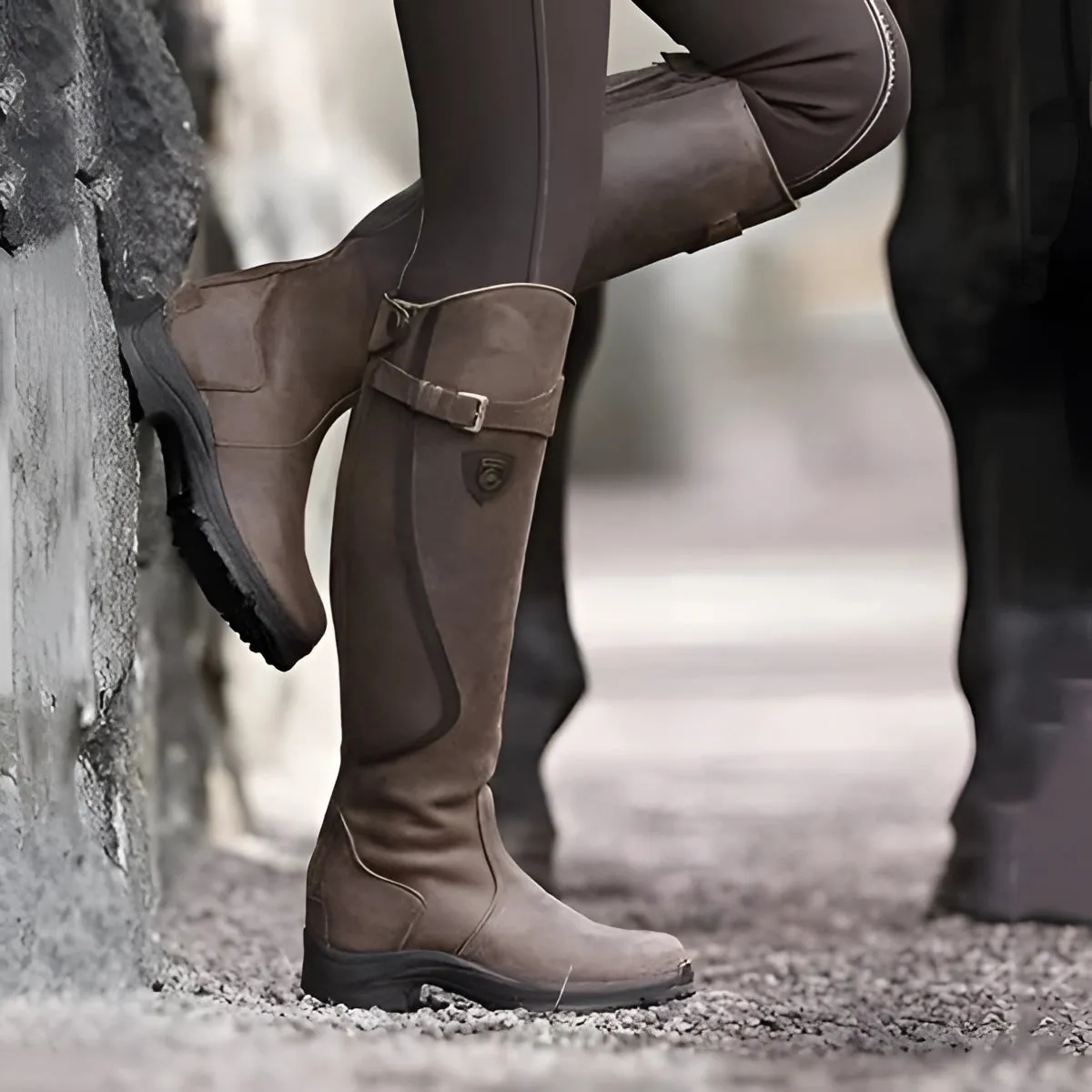 Insulated Waterproof Leather Riding Boots | Thermal Winter Equestrian