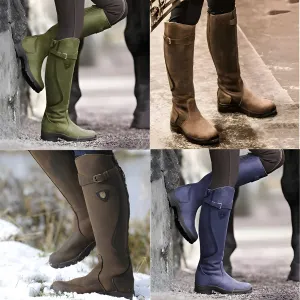 Insulated Waterproof Leather Riding Boots | Thermal Winter Equestrian