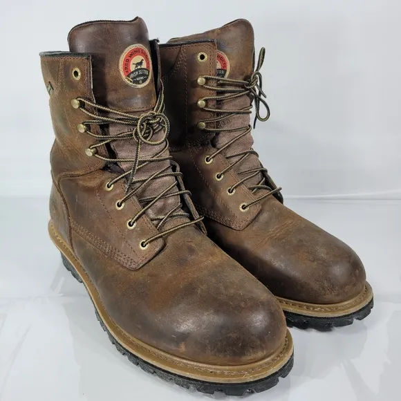 Irish Setter Men's Mesabi 8 in EH Steel Toe Lace Up Work Boots Size 11.5