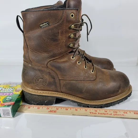 Irish Setter Men's Mesabi 8 in EH Steel Toe Lace Up Work Boots Size 11.5