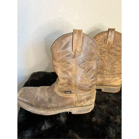 Irish Setter Marshall Men's Size 9  US Brown Leather Pull-on Work Boots 83923