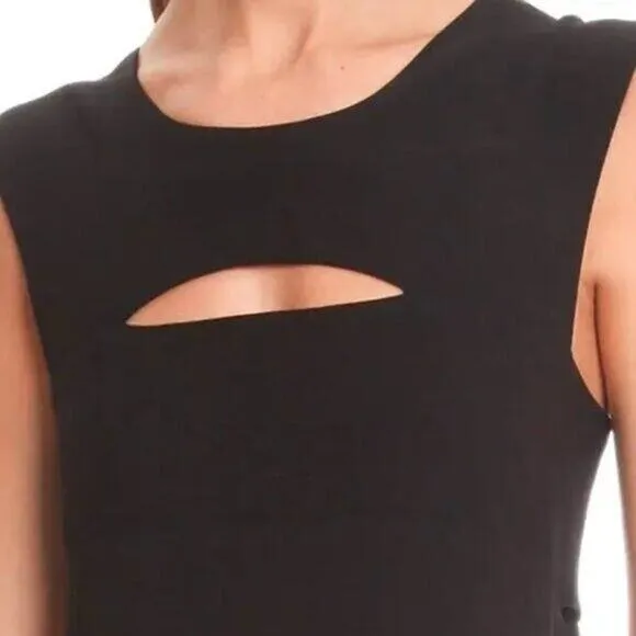 IRO | Sz 42 US 10 | Calley Black Sleeveless Cutout Body-Con Mini Cocktail Dress