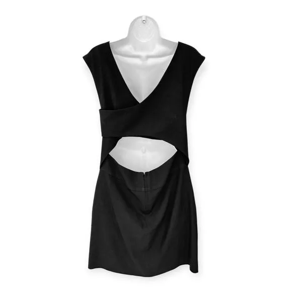 IRO | Sz 42 US 10 | Calley Black Sleeveless Cutout Body-Con Mini Cocktail Dress