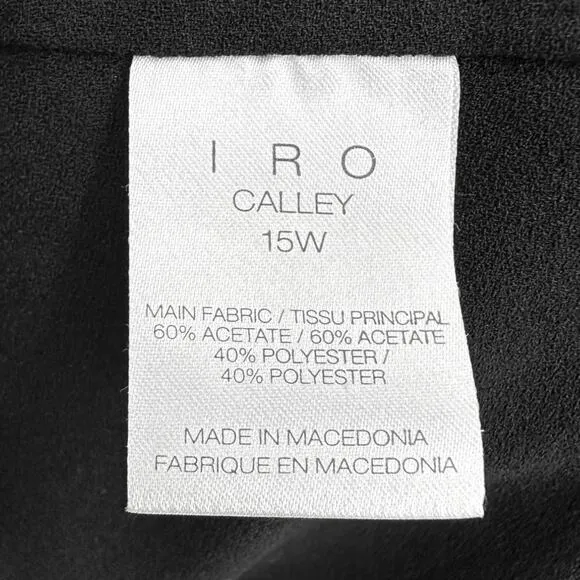 IRO | Sz 42 US 10 | Calley Black Sleeveless Cutout Body-Con Mini Cocktail Dress