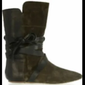 Isabel Marant Suede &amp; Leather Nia Flat Boots