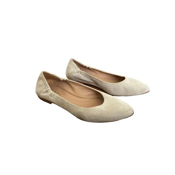 ITALEAU Mara Katia Ballet Flat Italian Suede Shoes 36.5 US 6