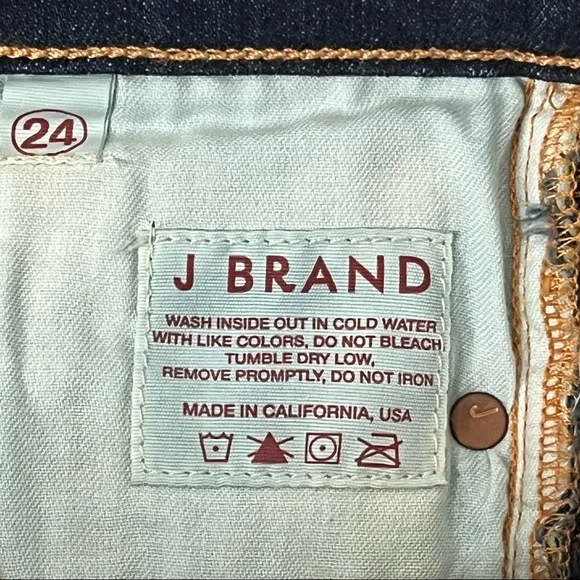 J BRAND Pencil Leg Ink Skinny Jean Dark Wash Sz 24  S XS
