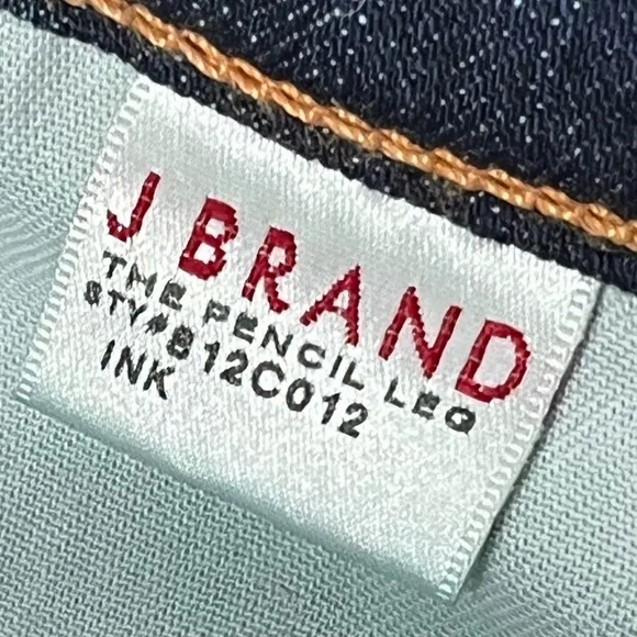 J BRAND Pencil Leg Ink Skinny Jean Dark Wash Sz 24  S XS