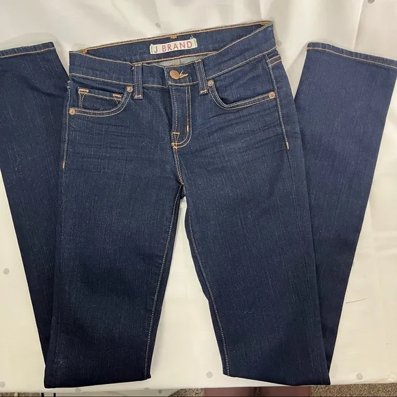 J BRAND Pencil Leg Ink Skinny Jean Dark Wash Sz 24  S XS