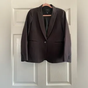 J. Crew Black Blazer Stretch Cotton Size 6