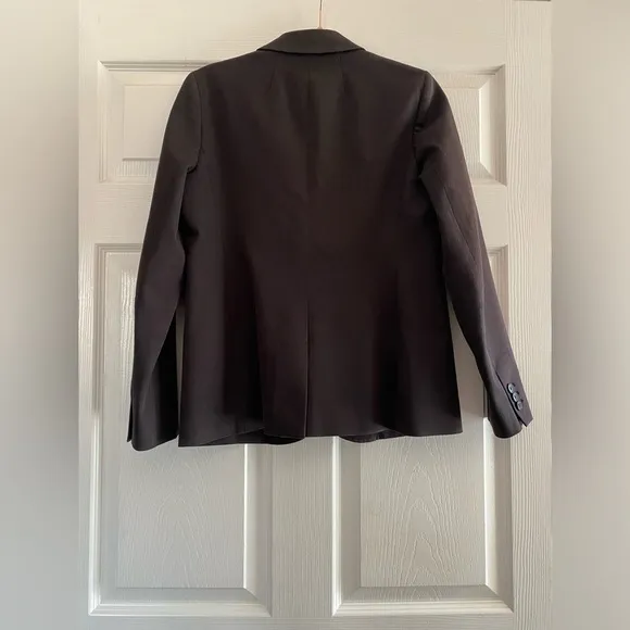 J. Crew Black Blazer Stretch Cotton Size 6