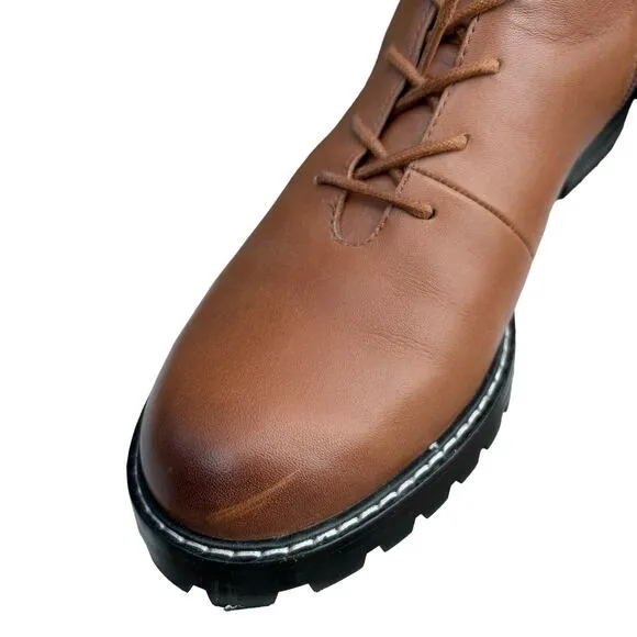 J. Crew boots women’s size 7.5 work boots Brown chorecore lug sole Gwen cabin