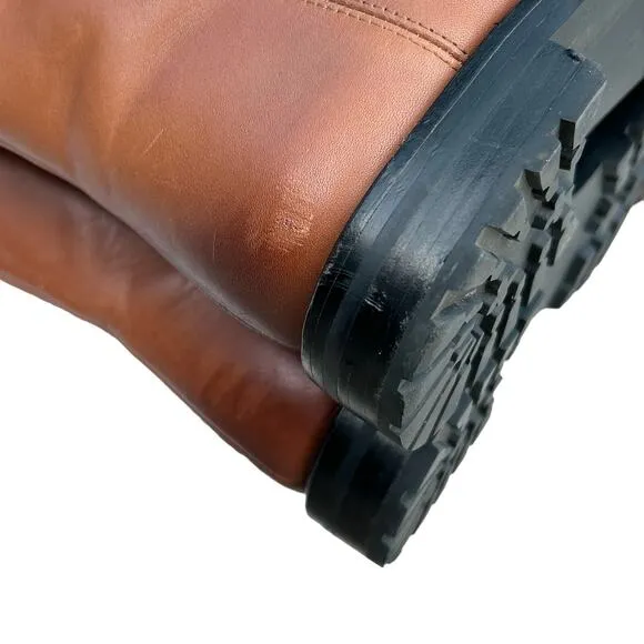 J. Crew boots women’s size 7.5 work boots Brown chorecore lug sole Gwen cabin