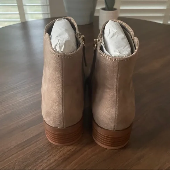 J. Crew Factory Grey Flat Ankle Boot. New