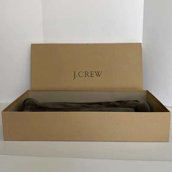 J. Crew Long Glenbrae Suede Flat Boots